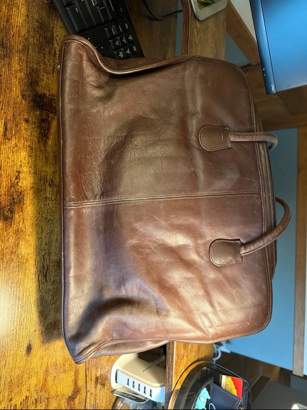 Coach Leather Briefcase Tote